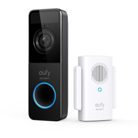 eufy Security - Timbre de video (alimentado por batería) con timbre, 1080p, duración de la batería de 120 días, fácil instalación, almacenamiento local cifrado, sin tarifas mensuales (requiere tarjeta (1/4)