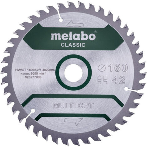 Lame de scie circulaire multi coupe classique D254x2,6/1,8xalésage 30mm Z.60 FZ/TZ 5Gr.neg
