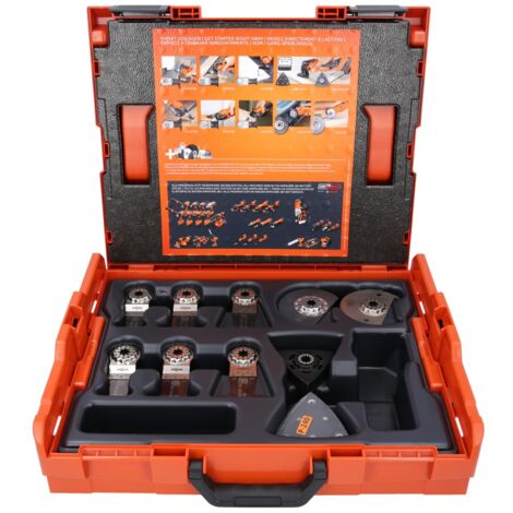 Fein Starlock 33903750010 - Juego de accesorios multiherramienta de 34 piezas con L-Boxx 102