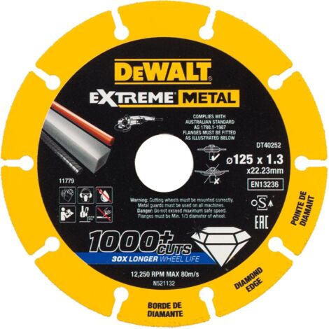 DeWALT DT40252-QZ accesorio para amoladora angular Corte del disco