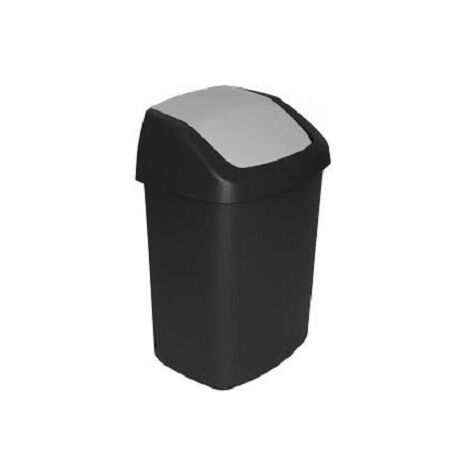 Poubelle Curver Swing Top Avec Couvercle - Dimensions 66x33x39 Cm - Plastique - Neuf - Idéale Pour Toutes Les Pièces