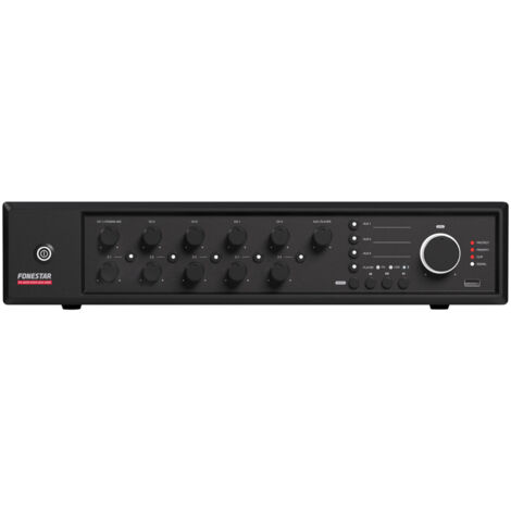 Amplificador Pa 480wrms 5zonas Usb/fm Fonestar Max-480z