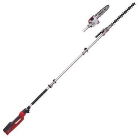Einhell Sierra/Cortasetos de Barra eléctrica GC-HC 90/2046 T (900 W, Longitud de Corte de 41,2 cm de Cortasetos, Longitud de Corte de 18 cm de Motosierra, Mango hasta 2,60 m)