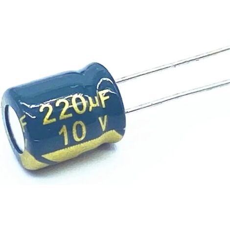 220uf 10vdc Condensador Electrolitico 6,3x11mm  Radial 220mf10v105rd