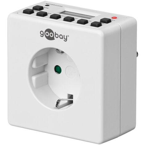 Goobay 93256 contador eléctrico Blanco Programador eléctrico diario/semanal