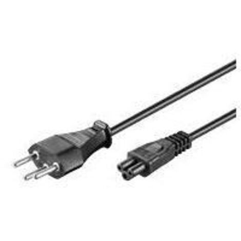 Goobay 93960 cable de transmisión Negro 1,8 m SEV 1011 IEC C5 (1/4)