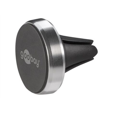 Goobay Soporte para coche Diseño metálico fino Diseñado para móviles Negro, plateado (1/5)