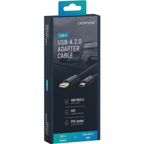 NILOX 1.8m USB 2.0 cavo USB 1,8 m USB A USB B Bianco - Cavi USB (1,8 m, USB A, USB B, 2.0, Male Connector/Male Connector, Bianco