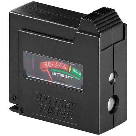 Goobay 54020 Probador de batería para AAA, AA, C, D, 9 V, N y células de botón
