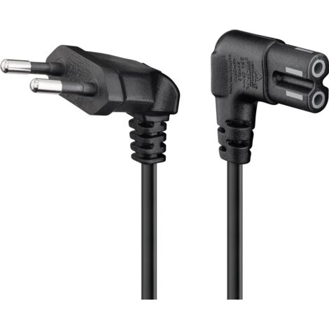 Goobay 56587 cable de transmisión Negro 0,3 m Enchufe tipo C C7 acoplador (1/5)