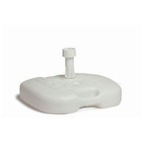 SATURNIA Base Sombrilla Ligera Abs 20 litros Blanca