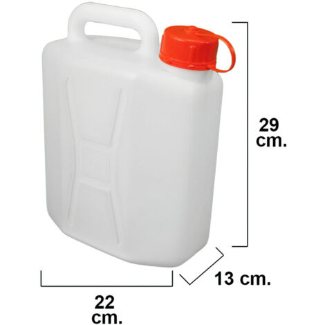 Bidon garrafa plastico alimentario   5 litros