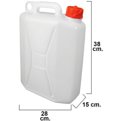 Bidon garrafa plastico alimentario 10 litros