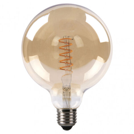 FABRILAMP Bombilla Filamen.spiral Vert.globo 16x12,5d 4w 250 Lm E27 Ambar 2200k