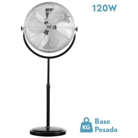 Ventilador De Pie Trascias 120w Negro Regx55x55cm Orientable