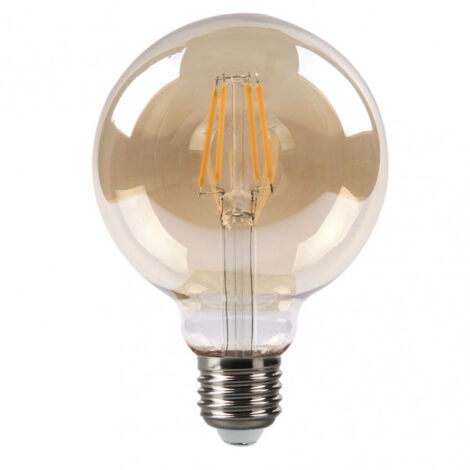 FABRILAMP Bombilla Filamento Globo 13x9,5d 8w 750lm E27 Ambar 2700k