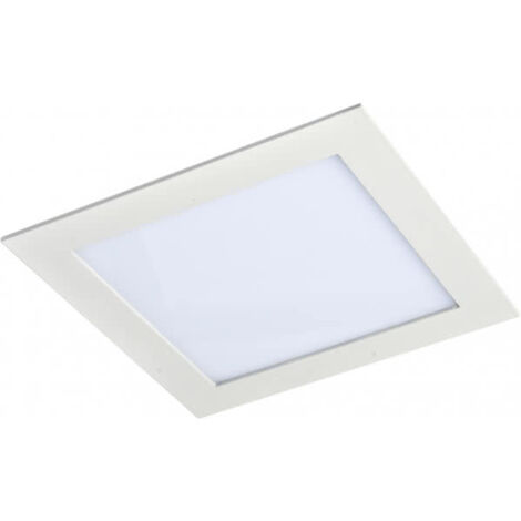 Downlight 18w 4000k cuadrado agamenon 1400lm blanco 2x22x22 cm corte 20,5x20,5 cm
