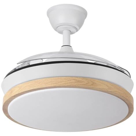 FABRILAMP Sparta DC Ventilatore A Soffitto Con Luce LED 72W – 6120 Lumen – 3 Temperature (3000-4000-6000K) – Telecomando