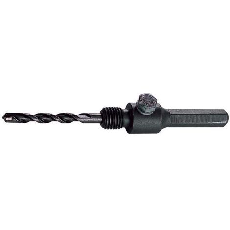wolfcraft Adaptador SDS-Plus con broca centradora, Ø 8 mm, 110 mm I 5428000 I Accesorios para coronas de perforación con broca de carburo (1/5)