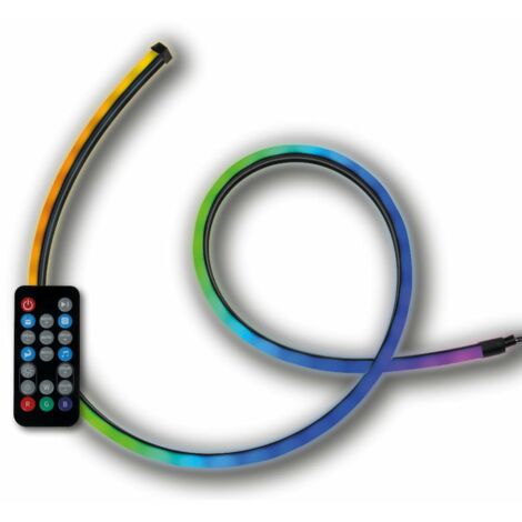 Banda Luminosa EL Wire Per Interni Auto 12V - Luci Decorative Per Cruscotto E Portiere