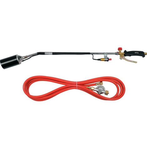 Soplete de gas Yato YT-36741, ideal para trabajos de soldadura y bricolaje, diseño compacto, encendido rápido, control de temperatura preciso, fácil manejo y alta fiabilidad. (1/2)