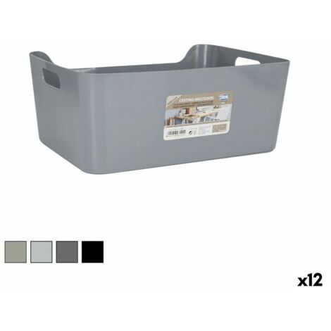 Caja De Almacenaje Con Tapa Tontarelli Maya Blanco 6,4 L 28 X 18 X 17,7 Cm (12 Unidades