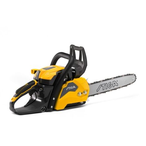 STIGA Motosierra CS 540 (14") - Motor de 1,6 kW 38,5 cc, riel de 35 cm, cuerpo de manivela de magnesio, bomba de aceite ajustable automáticamente, mango ergonómico suave al tacto