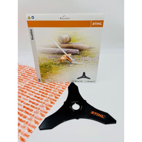 Stihl, modelo 41127134100, Cuchilla de corte de doble hoja, accesorio para cortaborde y desbrozadora, alta eficiencia y durabilidad para trabajo pesado.
