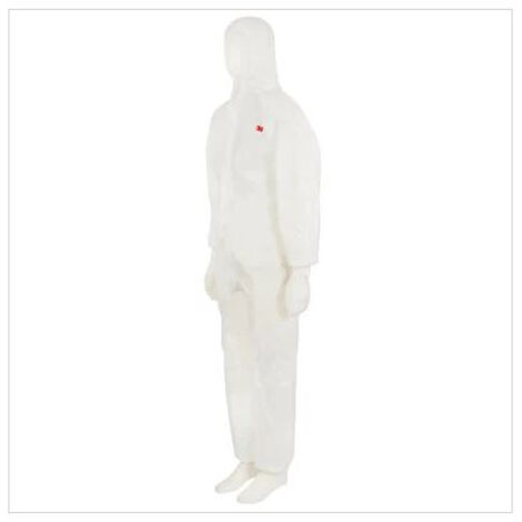 3M, modelo 4520, Prenda de protección tipo 5/6, SMMMS, contra polvo y salpicaduras de líquidos, ligera y transpirable, con capucha, cremallera y protección antiestática, talla XL.