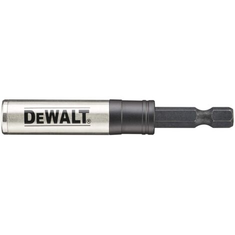 Adaptador de puntas de impacto con bloqueo rápido DeWALT DT7524-QZ, longitud de 76 mm, diseño magnético para retención de sujetadores, cambio rápido de puntas con seguro de muelle.