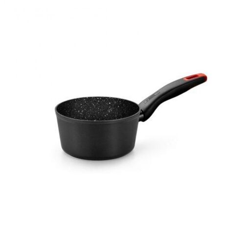 MAGEFESA Casseruola Valencia New Diametro 16 Cm - Antiaderente Doppio Strato, Fondo Full Induction, Risparmio Energetico 50%, Arancione