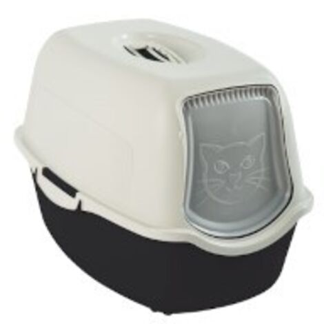 Arenero para Gatos Rotho My Pet BAILEY 56 x 28 x 39 cm Blanco/Negro