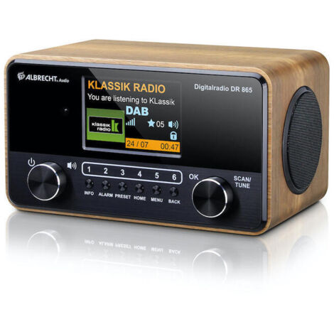 Albrecht DR 865 - Radio para Personas Mayores con Pantalla Grande de 4"