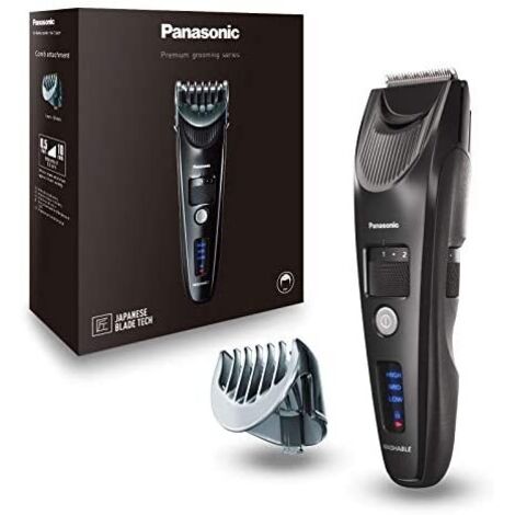 Panasonic ER-SC40-K803 Cortapelos para Barba para Hombres, Trimmer Portátil Resistente Al Agua, 20 Ajustes de Longitud, 1 Accesorios, indicador de batería LED, Inalámbrico y con Cable, Negro (1/5)