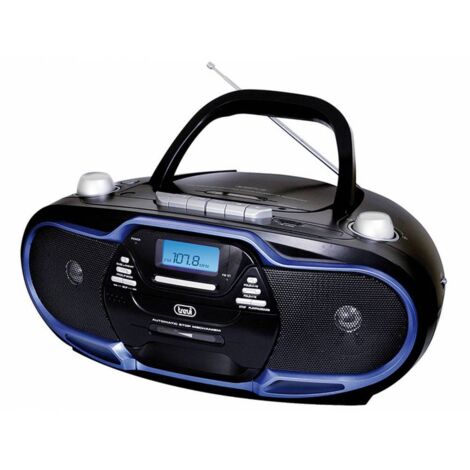 Trevi 057404 sistema estéreo portátil Digital 20 W AM, FM Negro, Azul Reproducción MP3