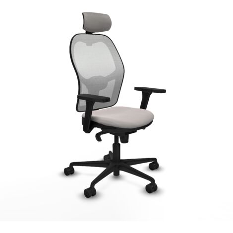 Jorquera sincro malla blanca similpiel blanco brazos 3D base nailon cabecero 2D ruedas 65mm nailon (1/5)