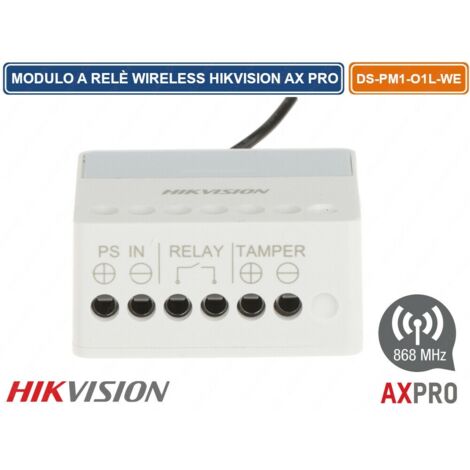 Hikvision Relé de Control Remoto, DS-PM1-O1L-WE, Blanco (1/5)