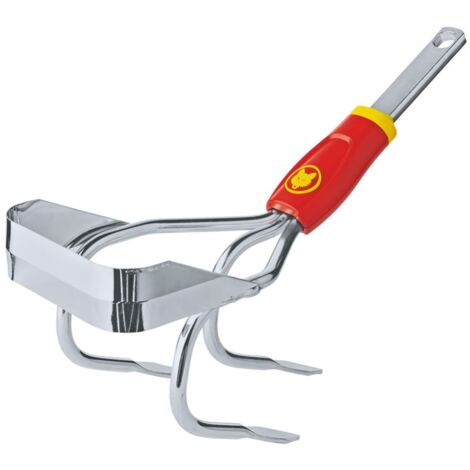 Rastrillo-cultivador Wolf Garten IE-M, herramienta de jardinería, uso para airear la tierra, 10 cm de ancho, diseño compacto, ideal para tareas de jardinería precisas.