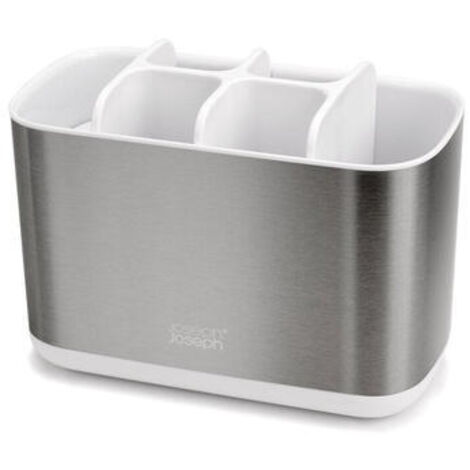Soporte grande para cepillos de dientes Joseph Joseph EasyStore Steel – Diseño elegante y funcional, ideal para organizar cepillos en baño