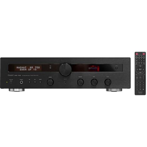 Amplificador Estéreo Híbrido Magnat MR 780 - 180W Por Canal, Tubos De Preamplificación, Bluetooth AptX, Radio DAB/FM