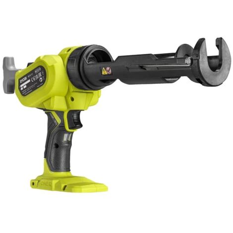 RYOBI - Pistola de Cartuchos Silicona 18V ONE+ - Capacidad 310 ml, Presión máx. 2250N - para Sellado - Portacartuchos Giratorio Desmontable - Bloqueador de Gatillo - Sin Batería ni Cargador - RCG18-0