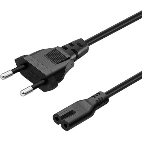 Cable de alimentacion IEC-320-C7 1.8 M Negro (1/4)