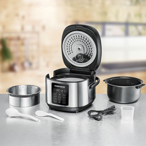 Produktbild von ROMMELSBACHER Multi Reiskocher MRK 650 – 12 Programme, 24h Vorwahl, 3D-Heizung, 2 Liter, Für 10 Portionen, PFAS-frei