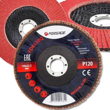 Disco de desbaste FORSAGE para disco de láminas de desbaste 150x22,2 P120 (1/5)