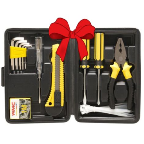 JUEGO DE HERRAMIENTAS WMC 40 PIEZAS LLAVES DESTORNILLADORES PUNTAS - Regalo
