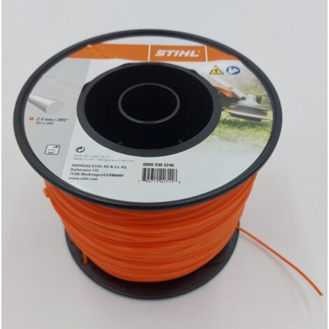 Fil de coupe rond STIHL débrousailleuse 00009302246 - 2,4 mm - 253 m