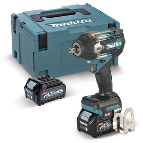 MAKITA TW008GD201 Llave de impacto BL 40Vmax XGT ½" 760Nm y Makpac 3 (2 baterías y cargador)