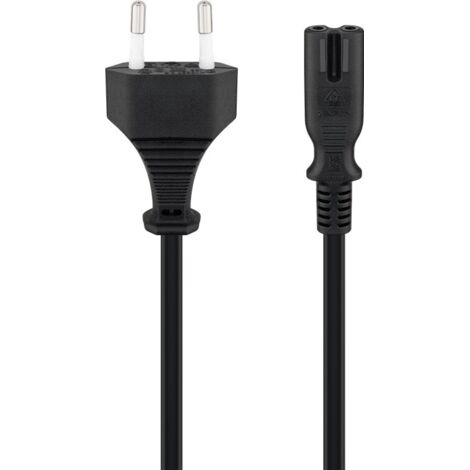 Goobay 50084 cable de transmisión Negro 1,5 m CEE7/16 C7 acoplador (1/5)