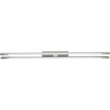 Plafón AMATISTA 2x24W G5 T5 64cm Niquel