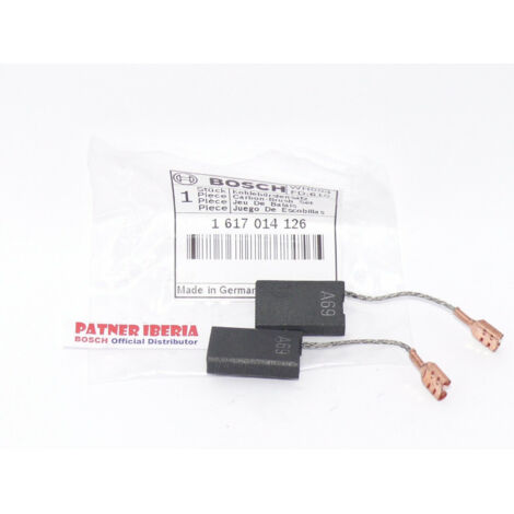 Repuesto original BOSCH 1617014126 Juego de escobillas para GBH11DE, GBH10DC, GSH10C, GSH11E (1/4)